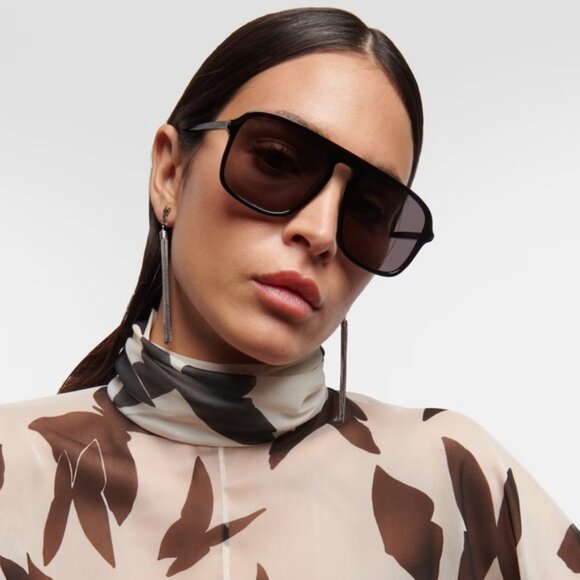 NWT SAINT LAURENT SUNGLASSES BLACK - Picture 1 of 4